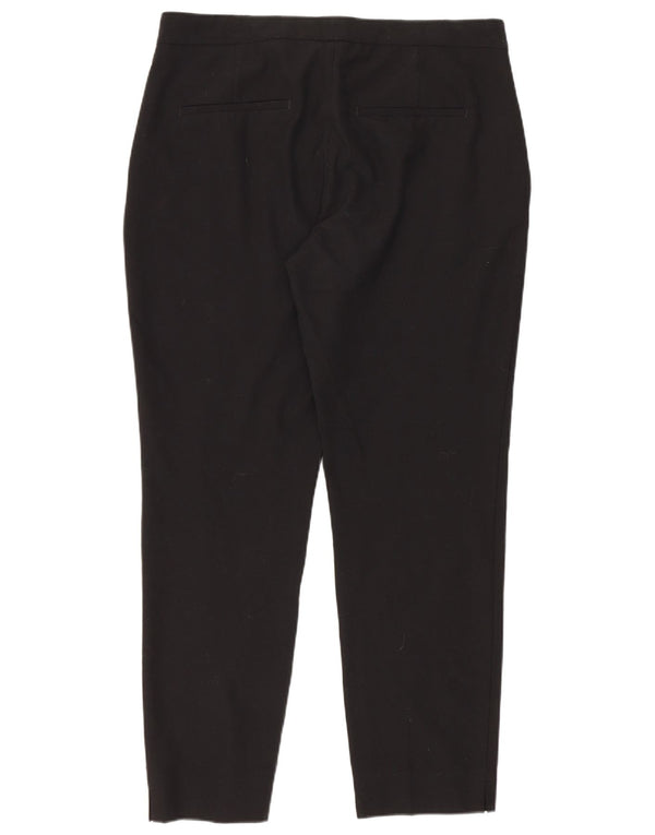 Zara Mujer Pantalón De Traje Slim EU 38 Small W28 L26 Negro