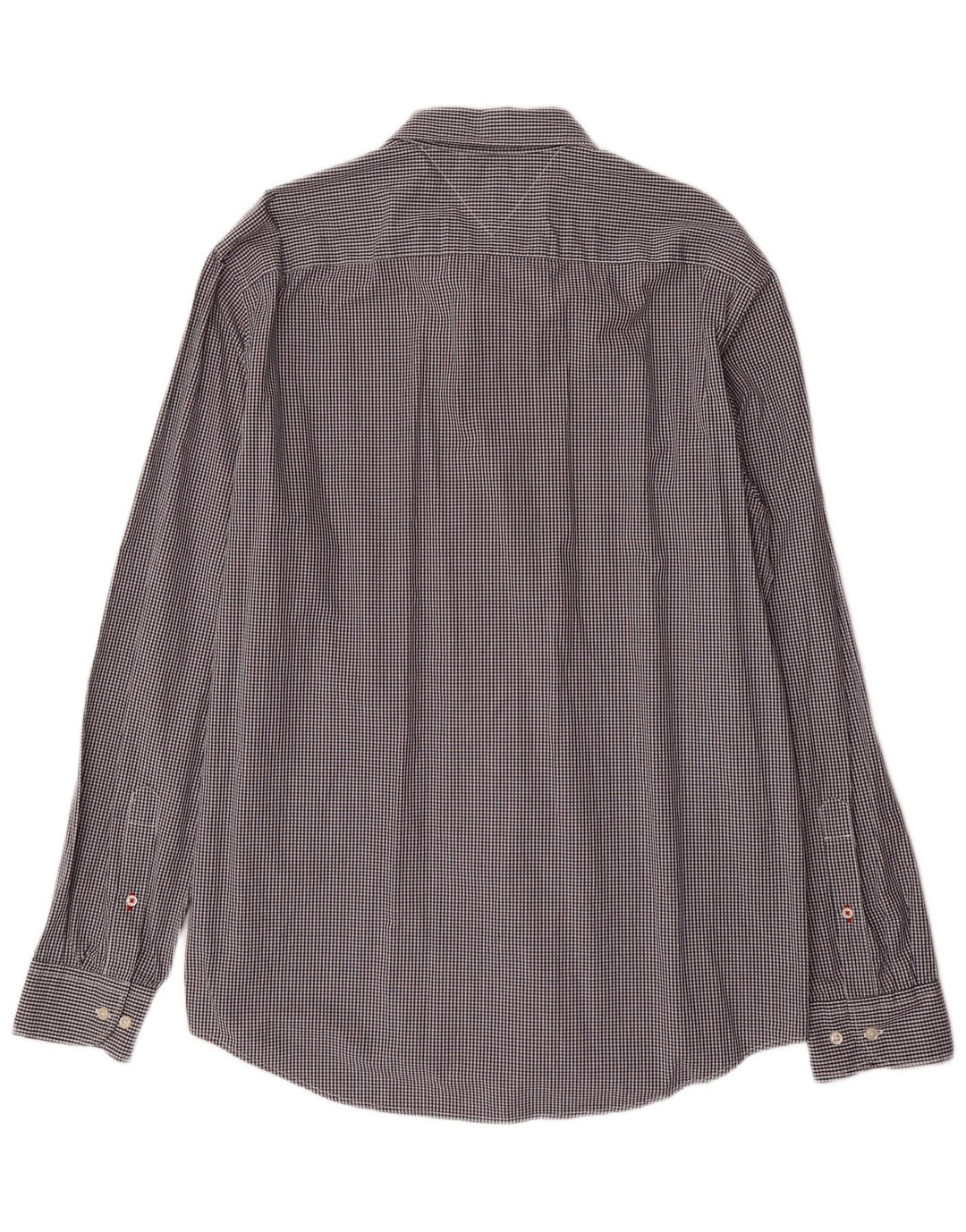 TOMMY HILFIGER Camisa de corte regular para hombre XL Gris Vichy