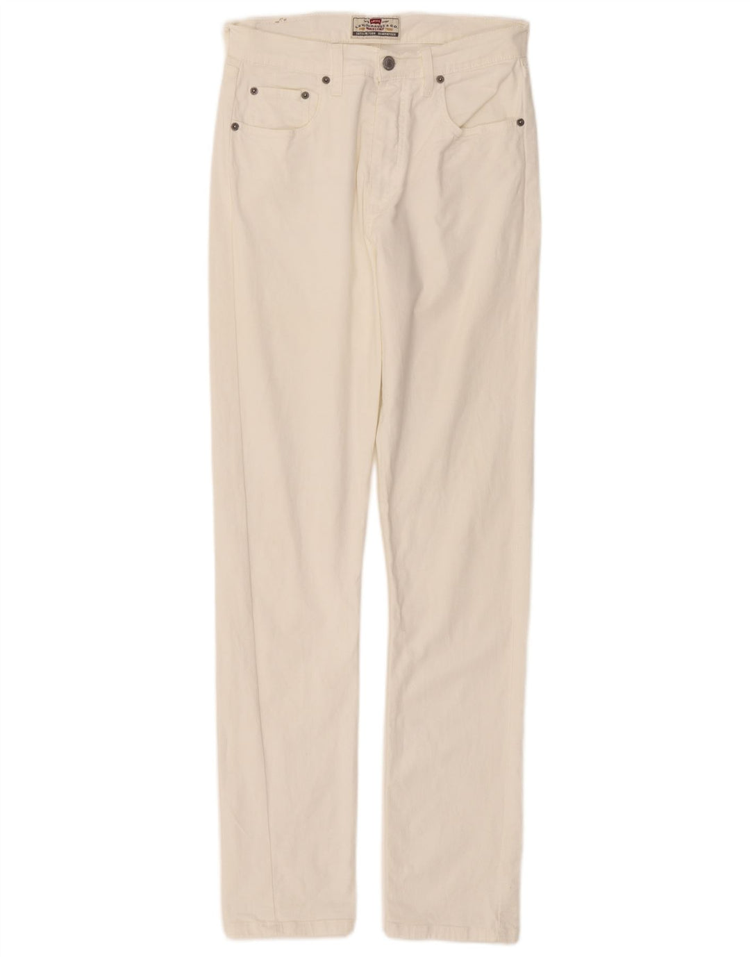 Vaqueros Levi's Mujer 475 Rectos W33 L32 Algodón Blanco