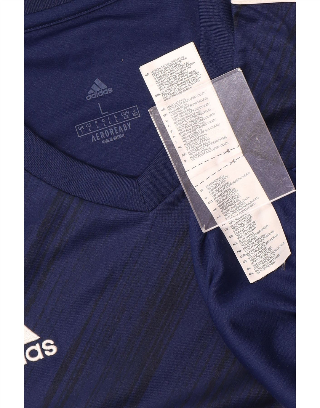 Adidas Hombre Aeroready Camiseta Top Grande Azul Marino Poliéster