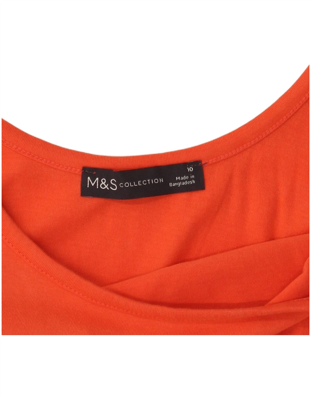 Marks & Spencer Vestido largo sin mangas para mujer UK 10 Small Naranja