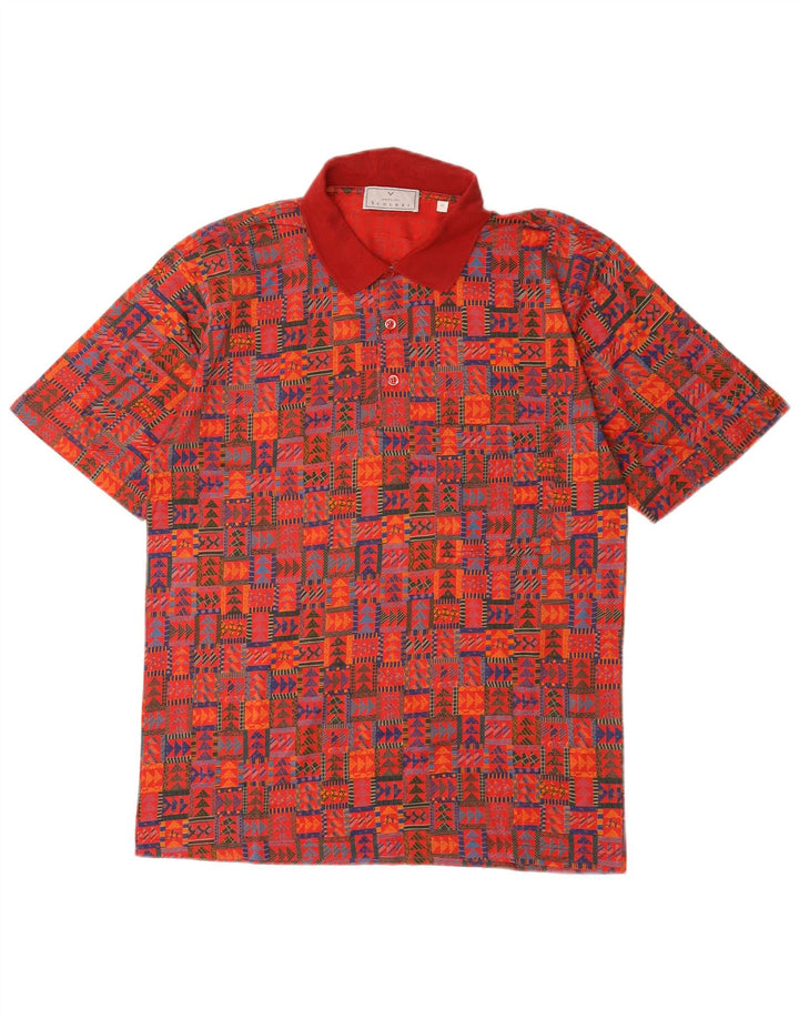 Scolari Polo Hombre Rojo Medio Geométrico