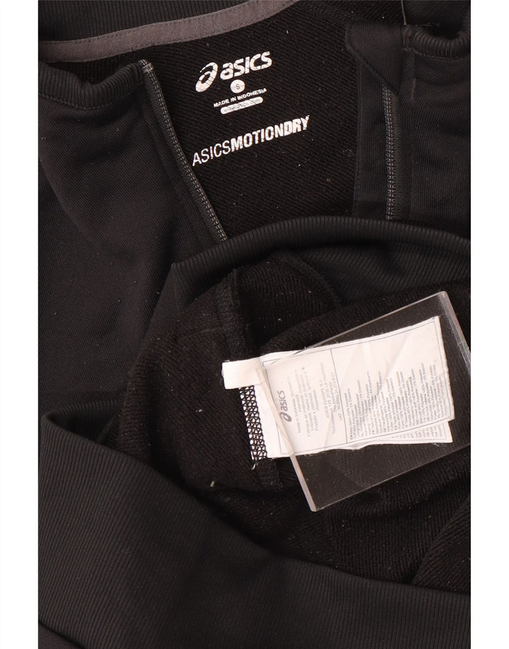 Asics Hombre Chándal Top Chaqueta Pequeña Poliéster Negro
