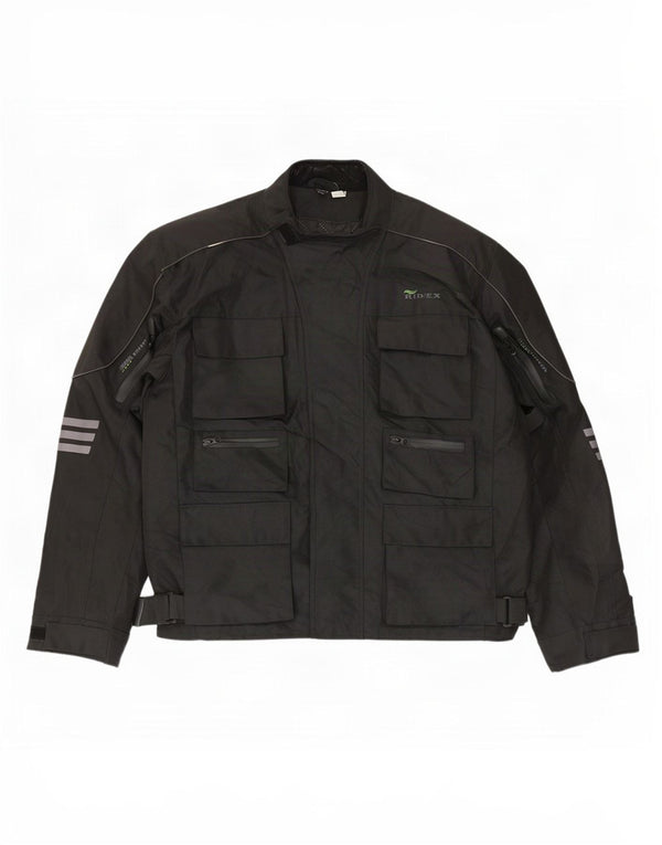 Ridex Chaqueta Racer para hombre UK 44 2XL Negro