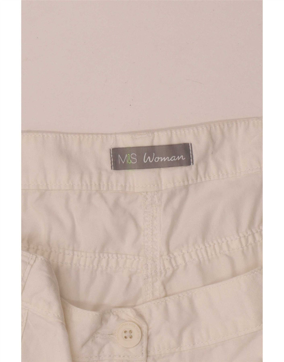 Marks & Spencer Pantalones cortos para mujer W44 3XL Blanco
