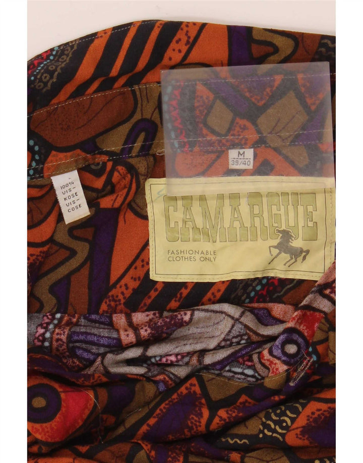 Camargue Camisa con estampado abstracto para hombre talla 39/40 mediana multicolor