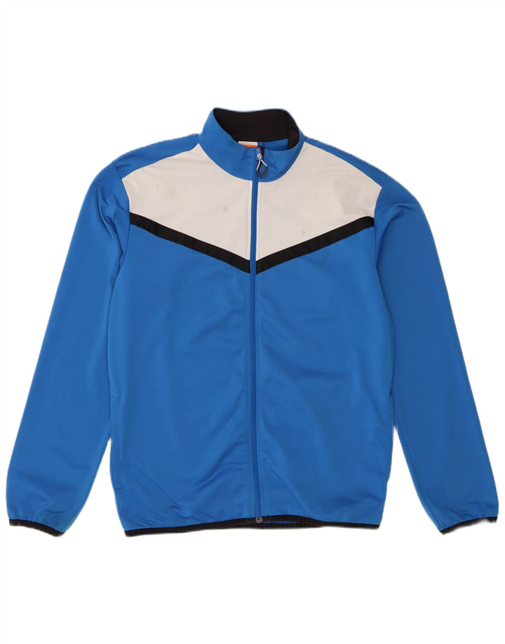 Puma Chaqueta De Chándal Superior Para Hombre Poliéster Color Block Azul Medio