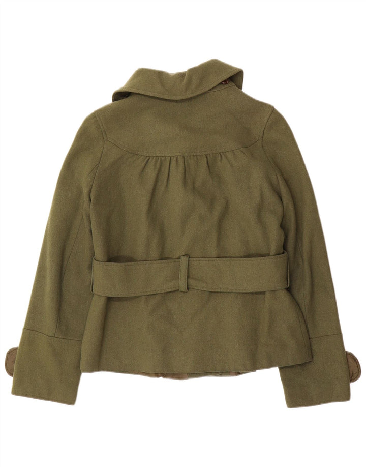 Topshop Chaquetón para mujer UK 8 Small Lana verde