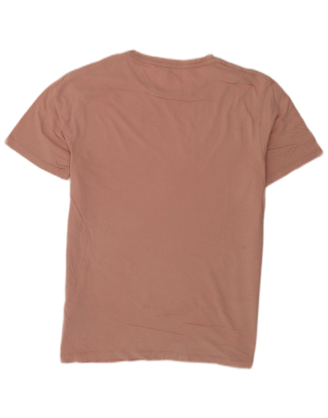All Saints Hombre Regular Fit Camiseta Top Algodón Rosa Medio