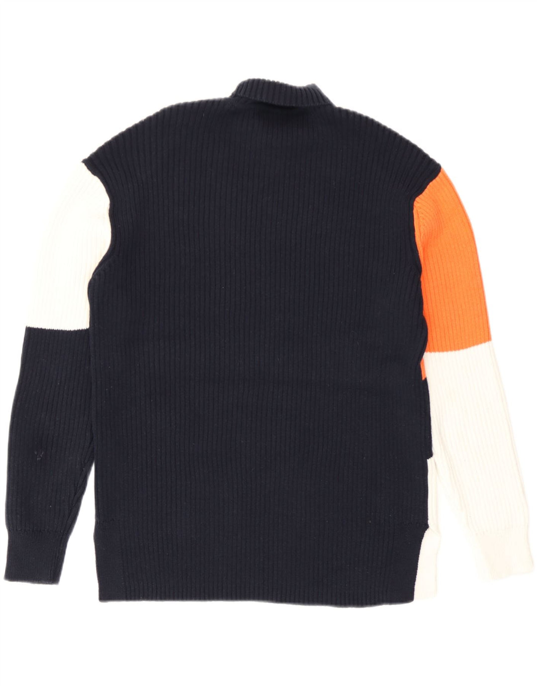 Marks & Spencer Suéter tipo jersey con cuello vuelto para mujer UK 44 Azul marino mediano