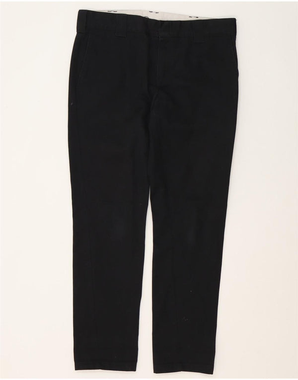Dickies Pantalón chino slim fit para hombre W33 L32 Poliéster negro