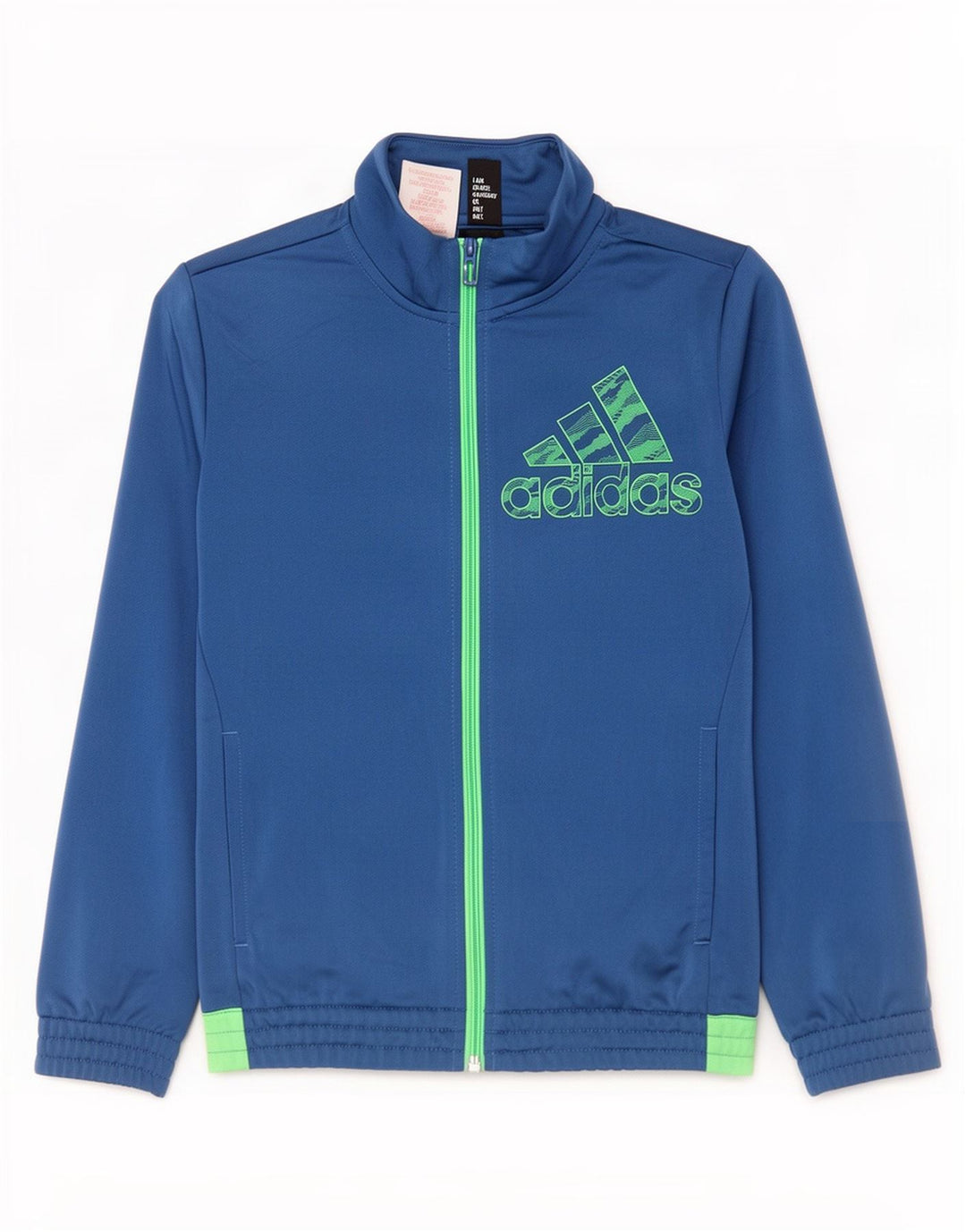Adidas - Chaqueta de chándal gráfica para niños, 9-10 años, color azul
