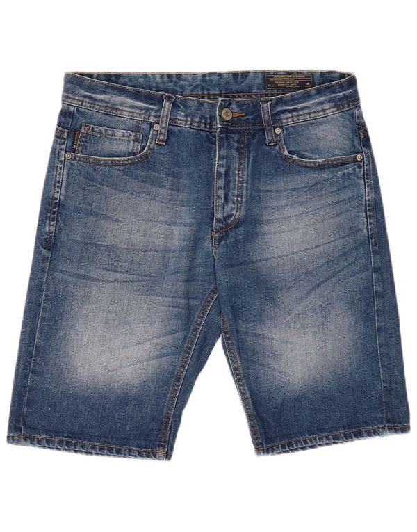 Jack & Jones Mens Shorts De Mezclilla Medio W32 Algodón Azul