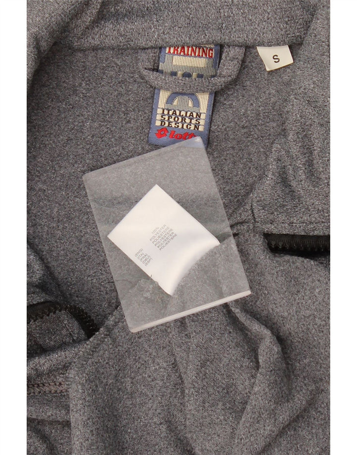 LOTTO Chaqueta superior de chándal con gráfico para hombre Poliéster moteado gris pequeño