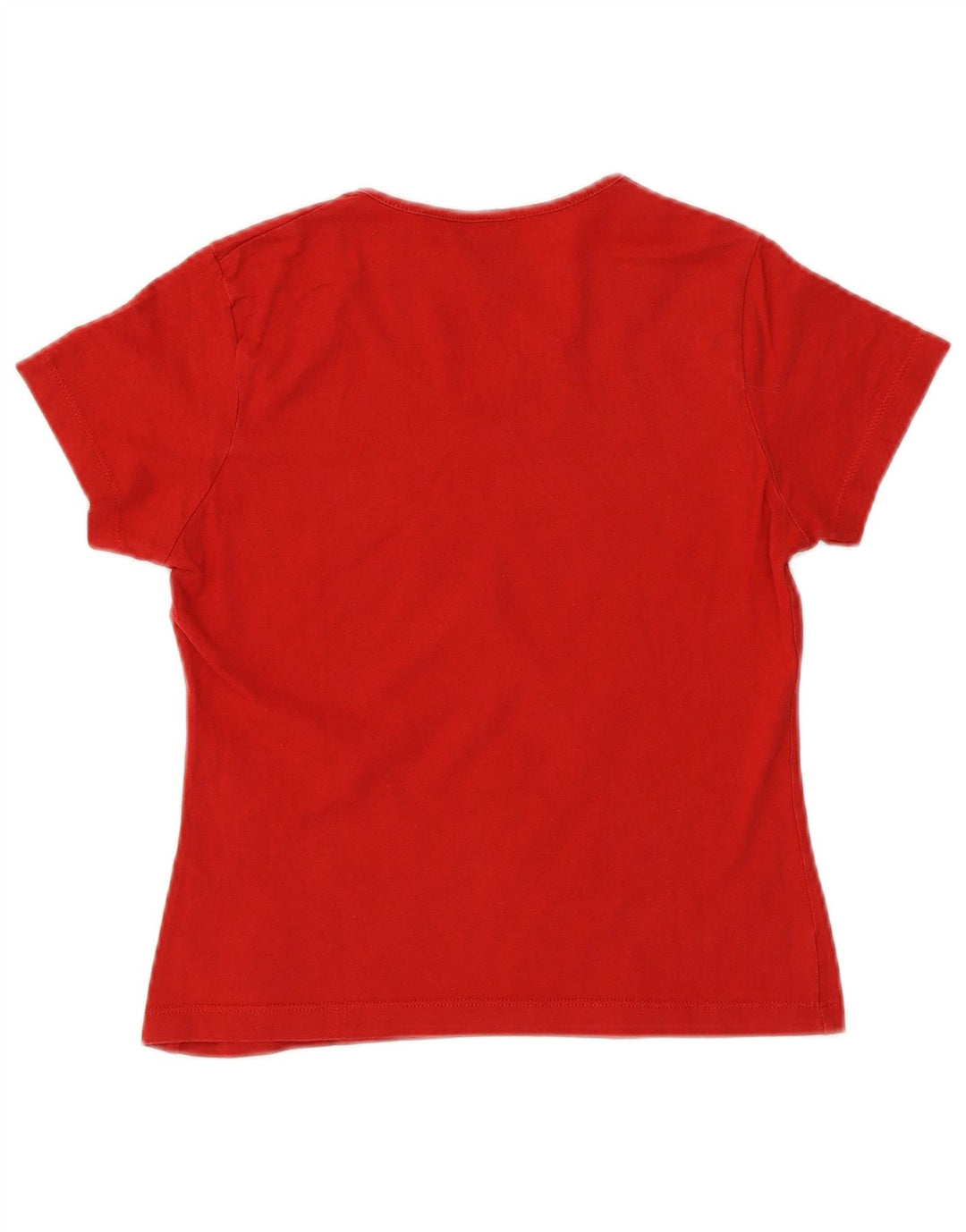 Gianfranco Ferre Camiseta corta con gráfico para mujer IT 42 Medium Red