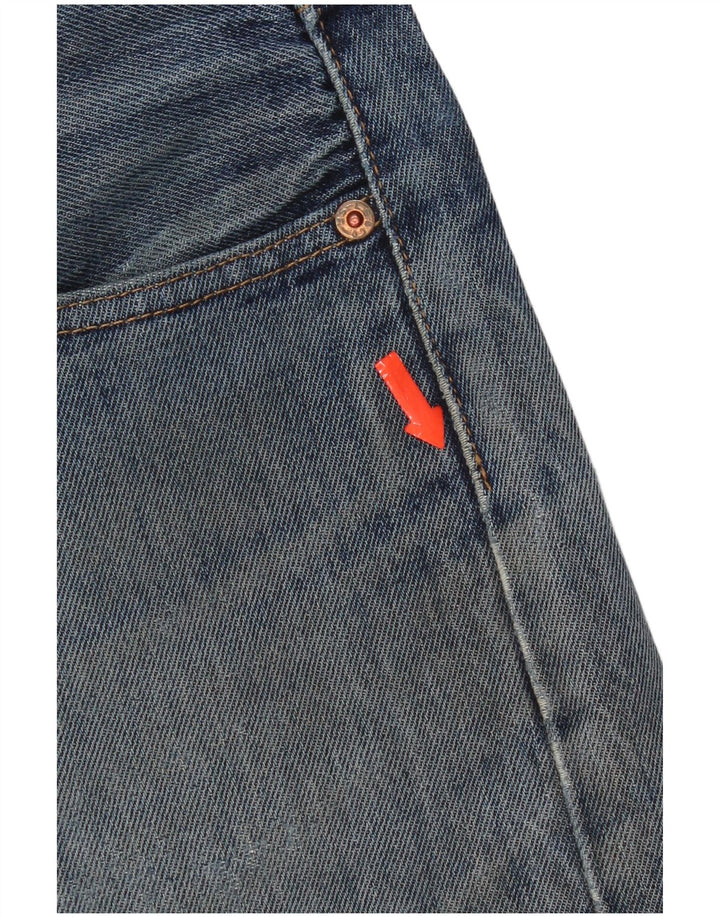 Levi's Jeans rectos desgastados 505 para hombre W33 L30 Algodón azul