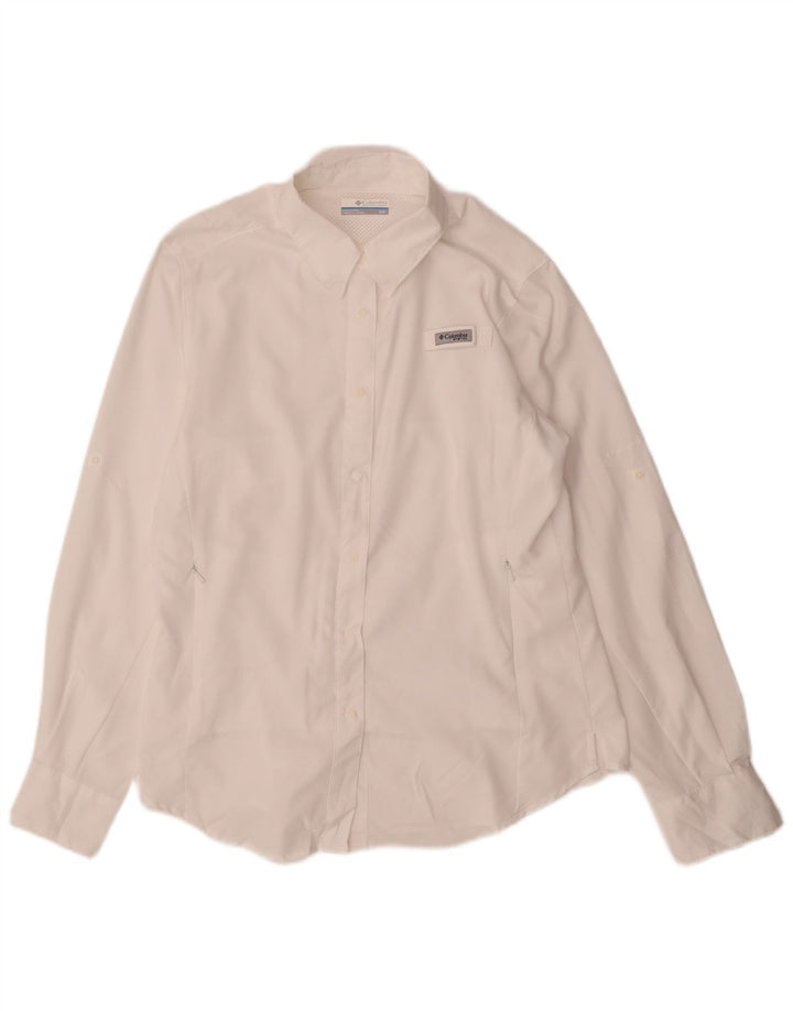 Columbia Camisa extragrande para mujer UK 40 Small Blanco