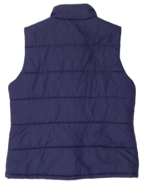 Crew Clothing Chaleco acolchado para mujer UK 12 Medium Azul marino Nylon