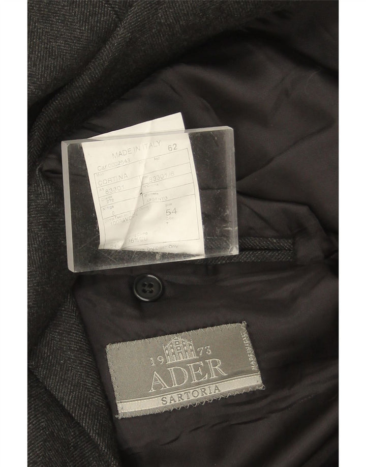 Ader Abrigo de doble botonadura para hombre IT 54 2XL Lana gris