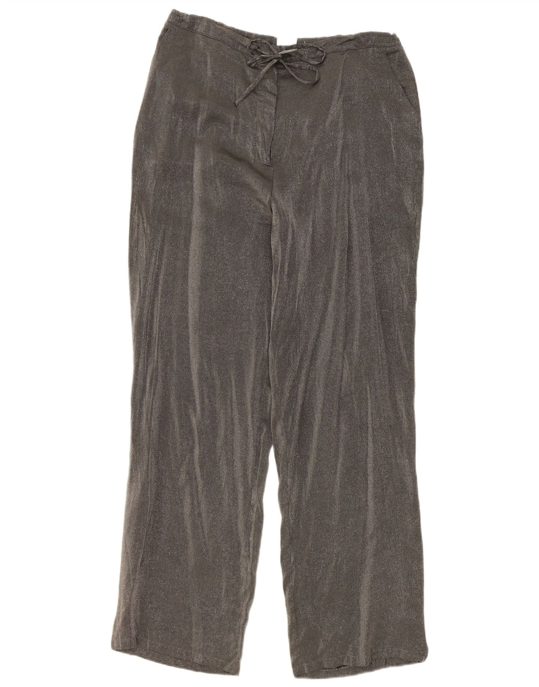 Pantalones informales rectos para mujer Marks & Spencer W32 L30 Viscosa gris