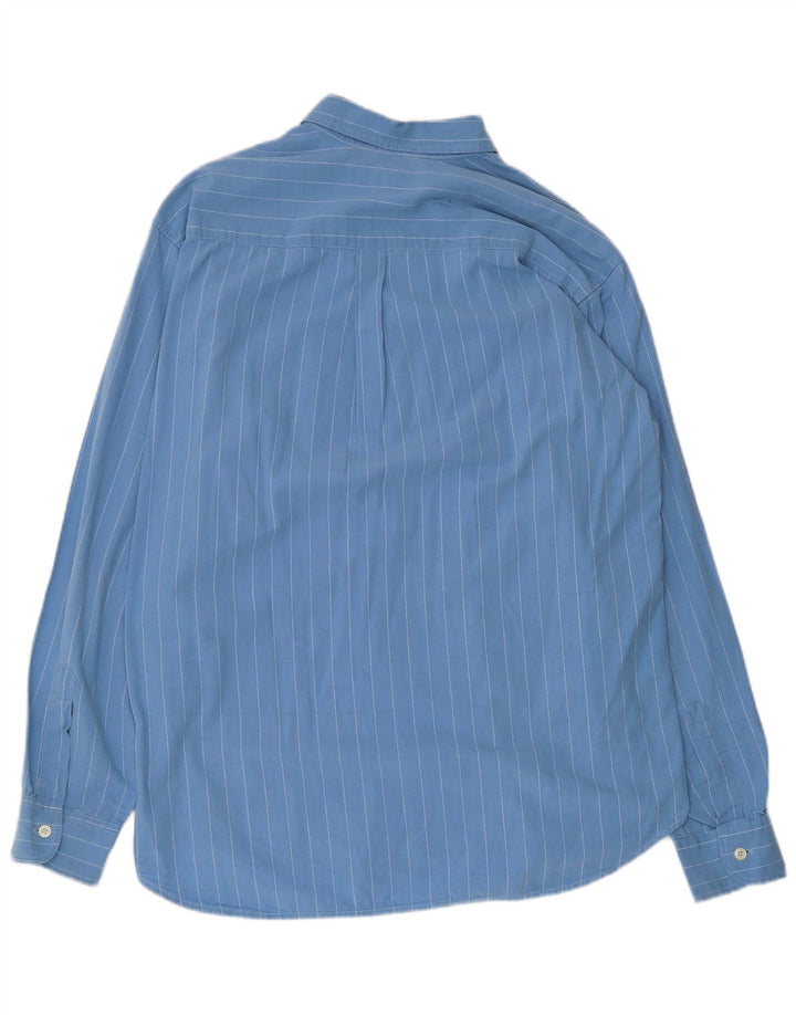CARRERA Camisa Hombre Grande Azul Rayas Algodón