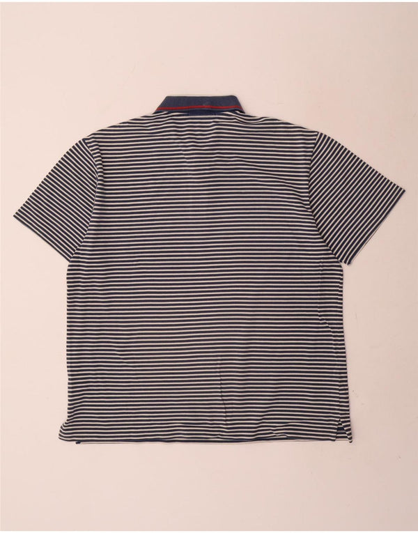 Fred Perry Polo Hombre XL Algodón Rayas Azul Marino
