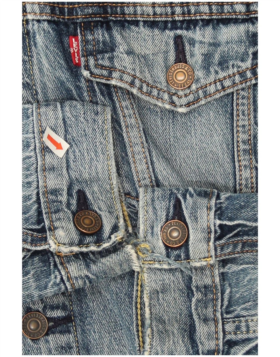 Levi's Chaqueta vaquera para hombre UK 38 Algodón azul medio