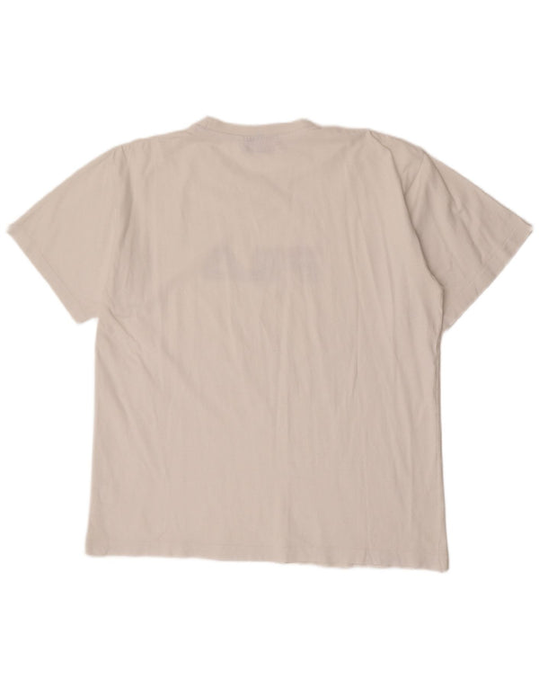 Fila - Camiseta gráfica para hombre, talla grande, color blanco