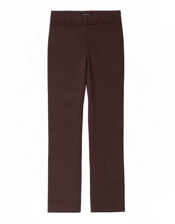 Zara Mujer Pantalones Casuales Rectos EU 34 2XS W24 L30 Algodón Gris