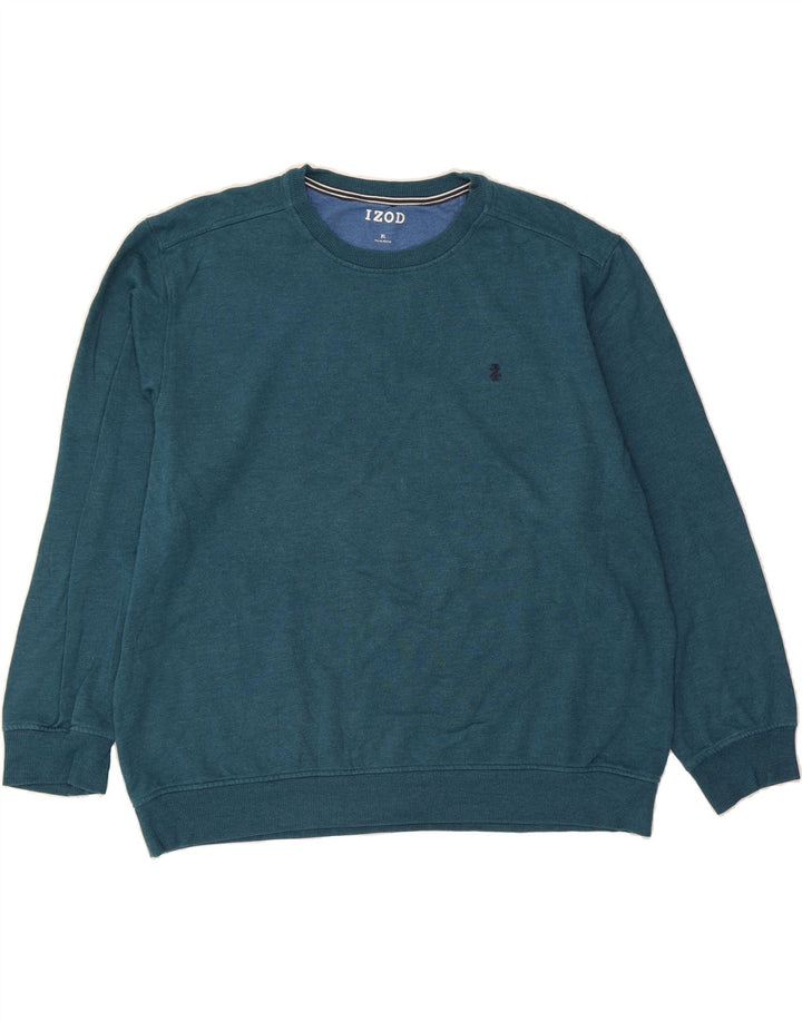 IZOD Mens Sweatshirt Jumper XL Green Cotton Vintage Izod and Second-Hand Izod from Messina Hembry 