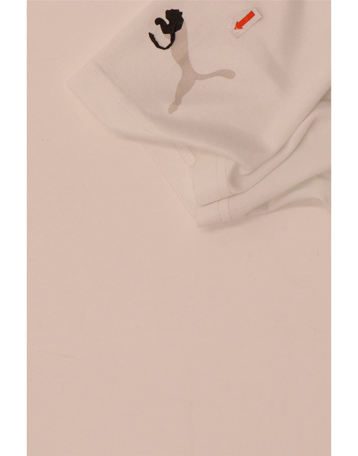 Camiseta Puma Hombre Graphic Top Medium Blanco Poliéster