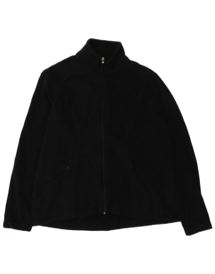 Marks & Spencer Chaqueta polar para mujer UK 46 Grande Poliéster negro