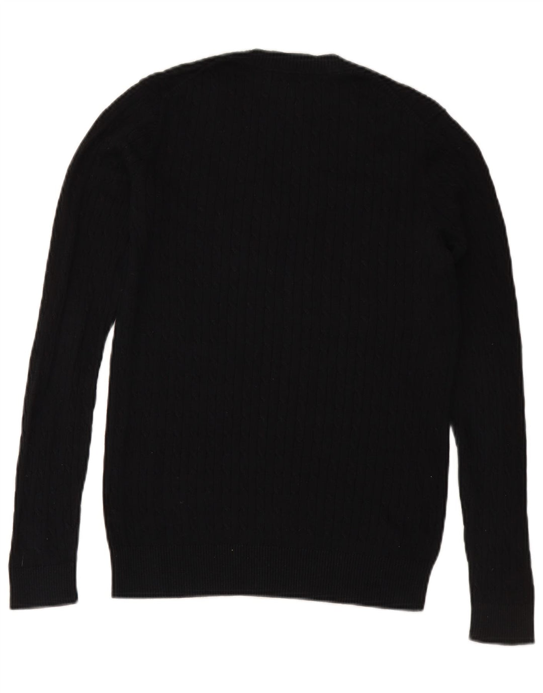 TOMMY HILFIGER Suéter tipo jersey con cuello en V para mujer UK 10 Small Black