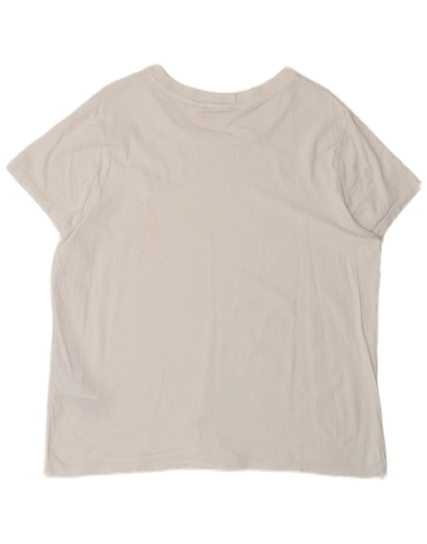 Levi's Camiseta Mujer Top UK 40 XL Algodón Blanco