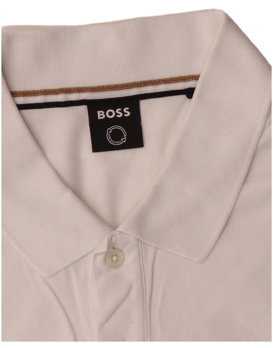 Polo Hugo Boss Hombre XL Blanco