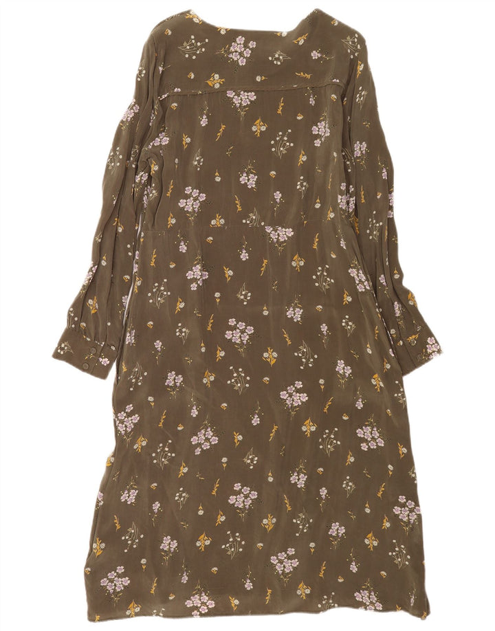Marks & Spencer Vestido recto de manga larga Per Una para mujer UK 44 Verde grande