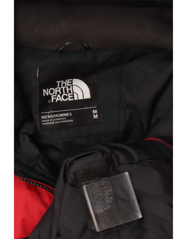 The North Face Chaqueta cortavientos con capucha para hombre UK 38 Poliéster rojo mediano