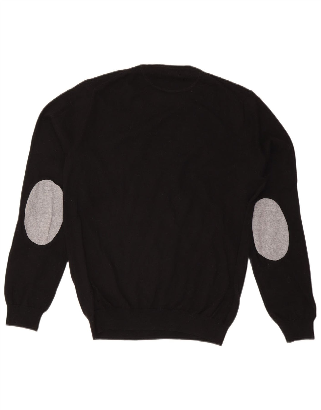 Sun68 Jersey De Cuello Redondo Para Hombre De Lana Negra Mediana