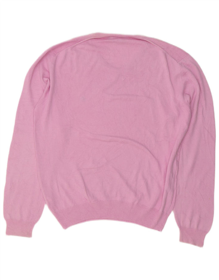 Brooksfield Jersey con cuello en V para hombre IT 48 Algodón rosa medio