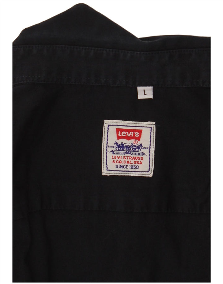 Levi's Camisa para hombre grande negra