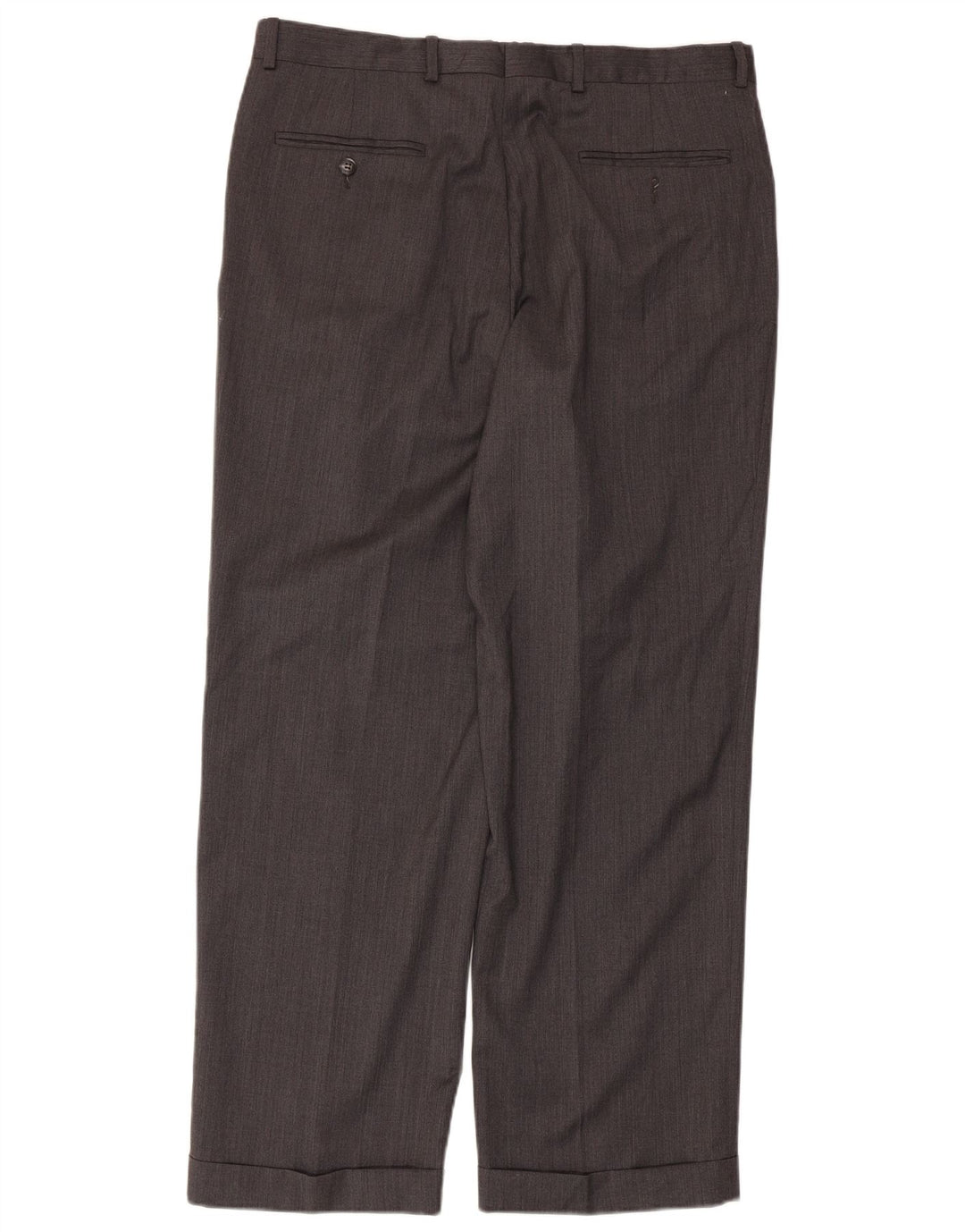 Pantalones de traje con pinzas para hombre Izod W36 L30 Lana gris