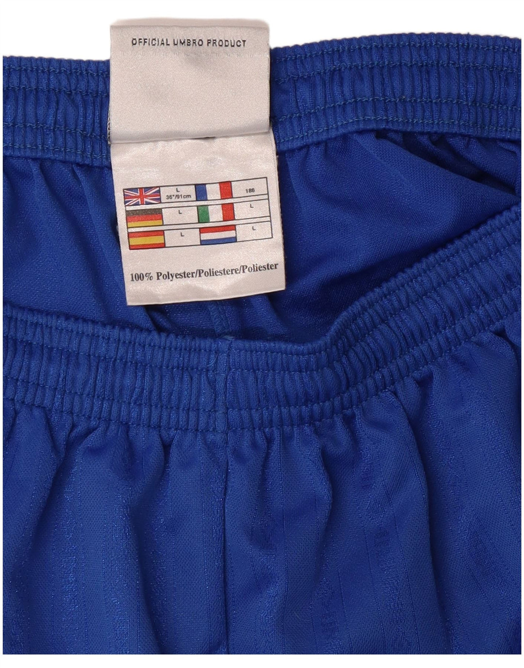 UMBRO Pantalones cortos deportivos para hombre poliéster azul grande