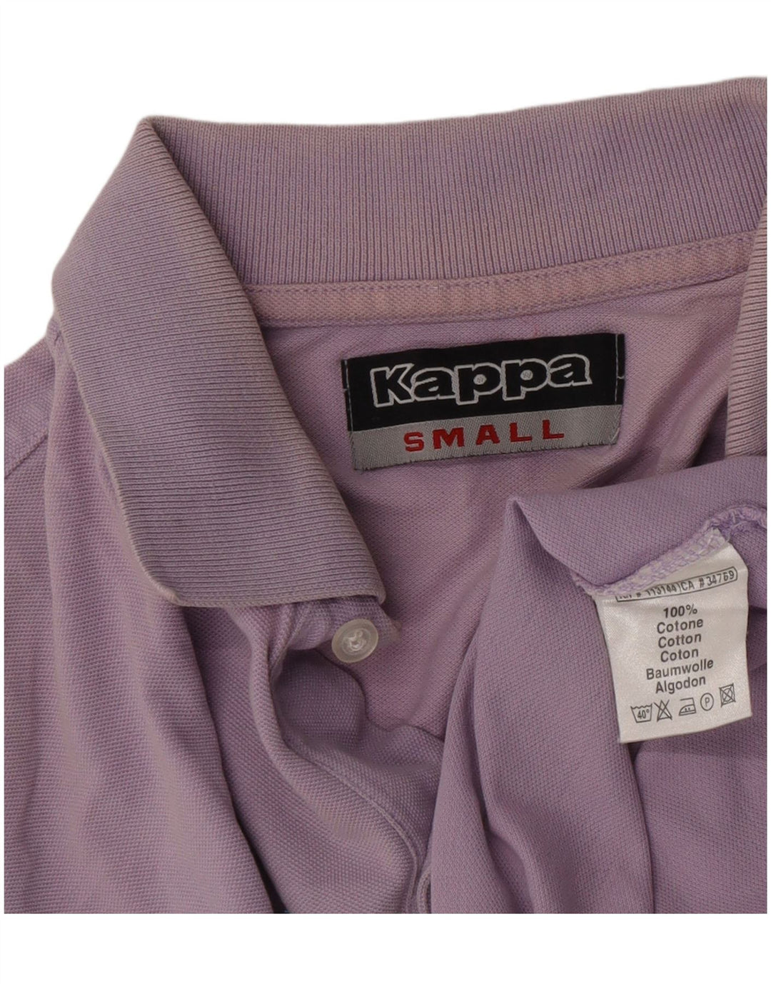 Kappa Polo Hombre Small Morado Algodón