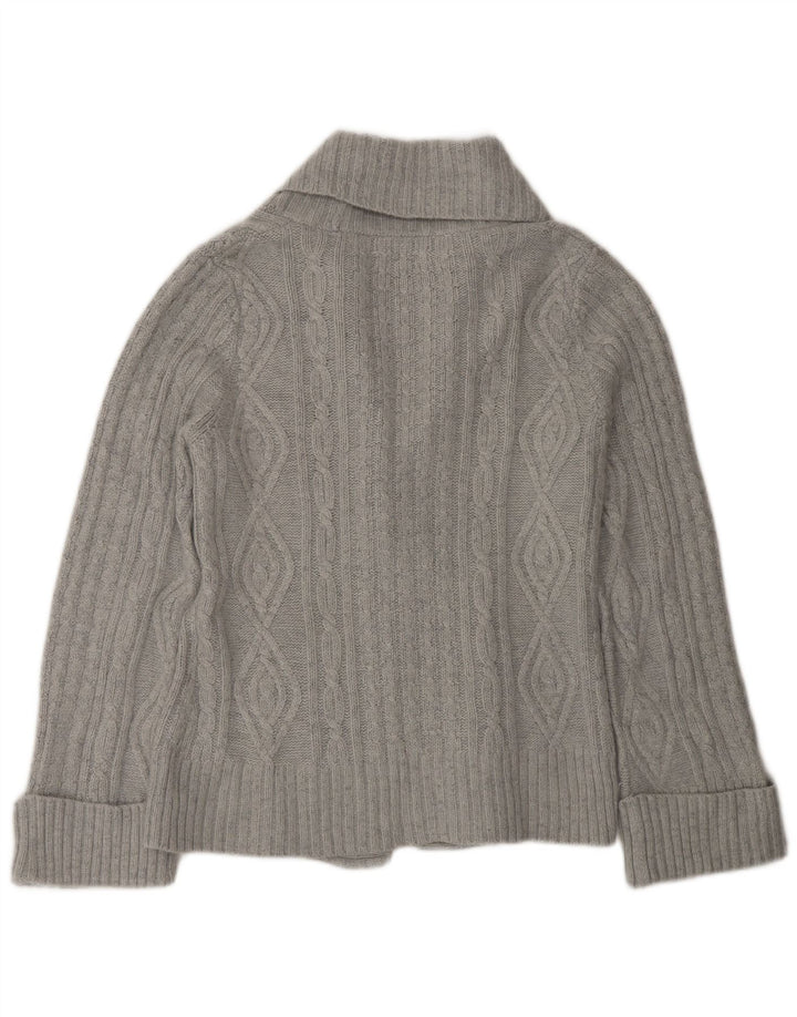 Marks & Spencer Suéter Cárdigan para Mujer Reino Unido 12 Acrílico Gris Medio