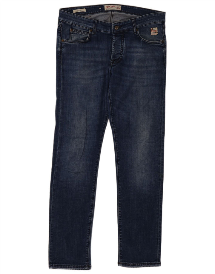 Roy Rogers Vaqueros ajustados para mujer W36 L32 Algodón azul