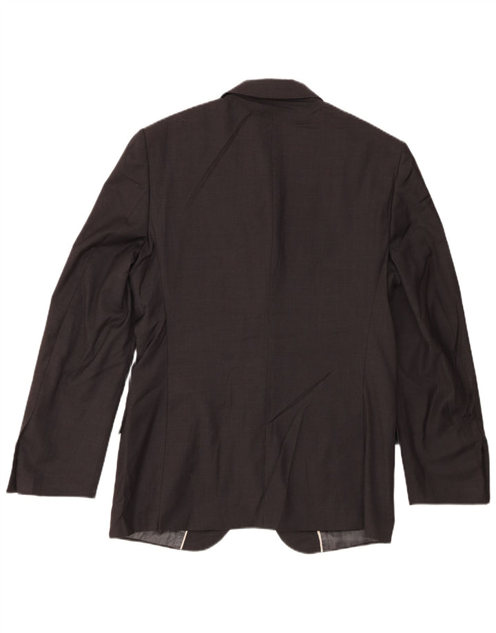 Marks & Spencer Chaqueta tipo blazer de 2 botones para hombre UK 38 Gris medio Lana virgen