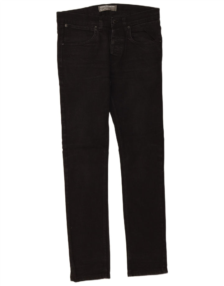 French Connection Vaqueros ajustados para hombre W32 L32 Algodón negro