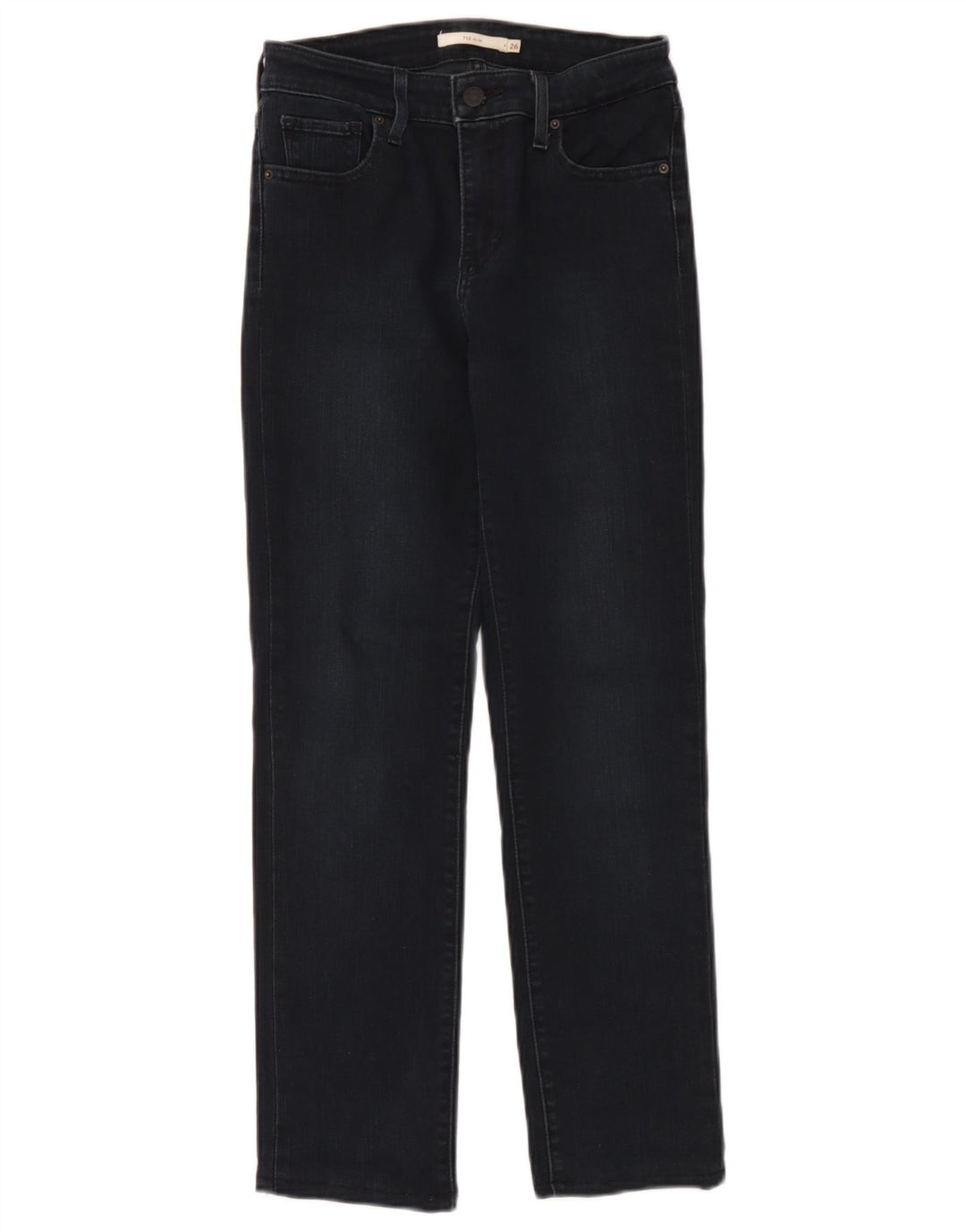 Levi's Mujer 712 Slim Jeans W26 L27 Algodón Azul Marino