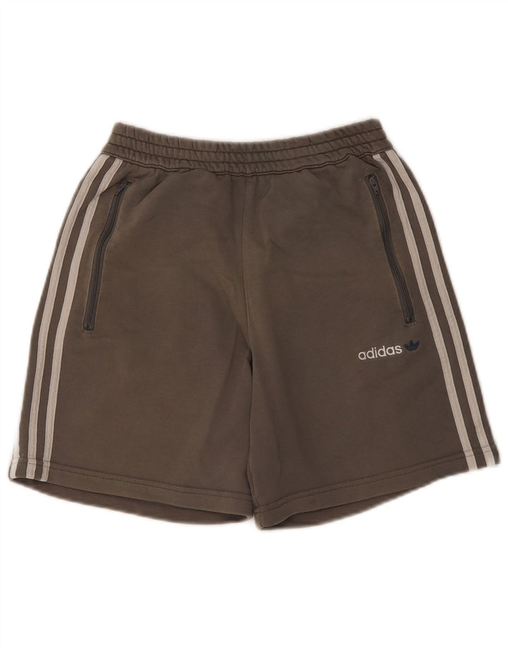 Adidas Hombre Pantalones Cortos Deportivos Pequeño Gris Algodón