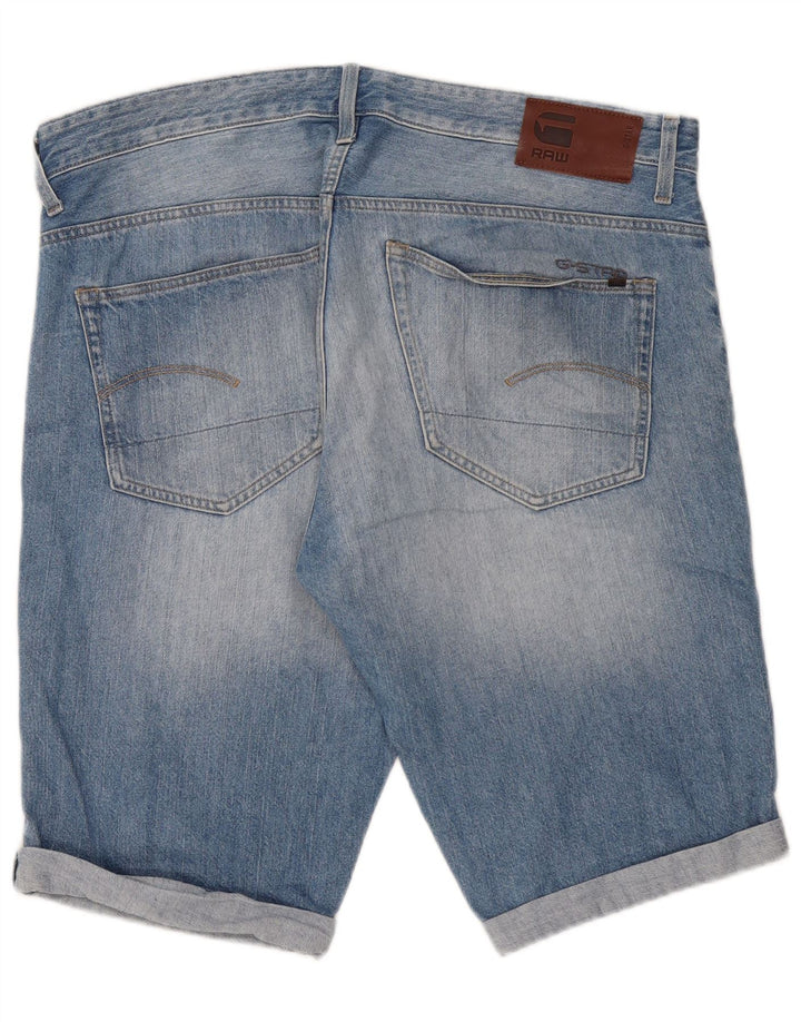G-Star Hombre 3301 Shorts De Mezclilla W38 XL Azul